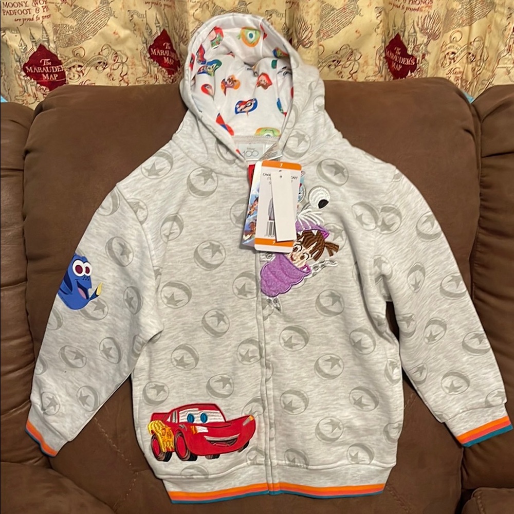 Disney Pixar Kids' Gray Character Jacket